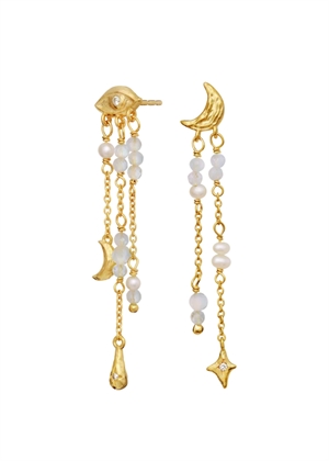Sonata earrings Forgyldt Maanesten 